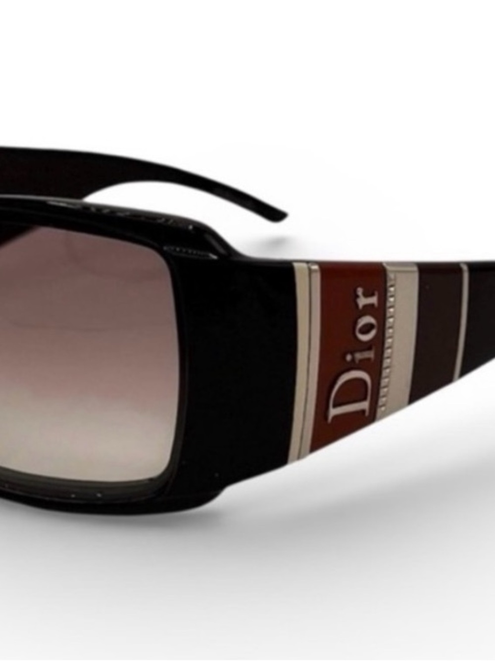 Christian Dior Stripes 2 Shield Sunglasses – Vintage Y2K Galliano Era - Picture 7 of 9